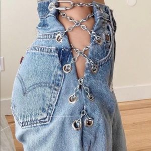 Chain Jeans size 2, waist 26”
